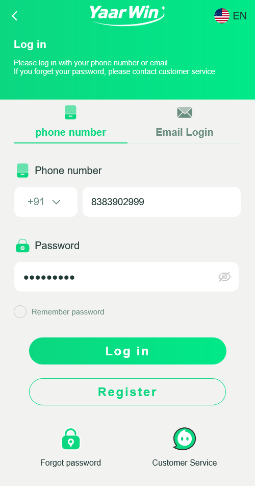 yaarwin game login